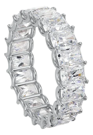Radiant Cut Eternity Band 7.50 Carat, Size 3