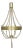 NOIR Alec Chandelier, Antique Brass and Rope For Sale