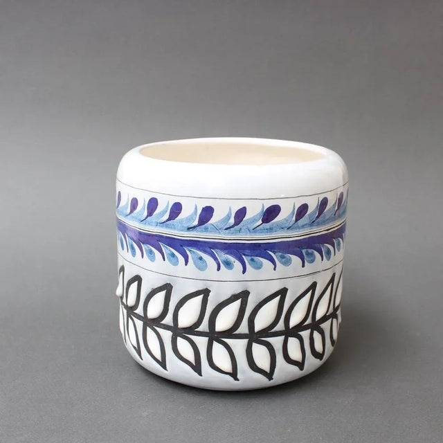 Vintage French Ceramic Cachepot by Roger Capron, 1960s For Sale - Image 3 of 11