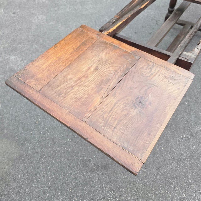 Wood Antique 18th Century Draw-Leaf Table/Refectory or Tavern Table For Sale - Image 7 of 18