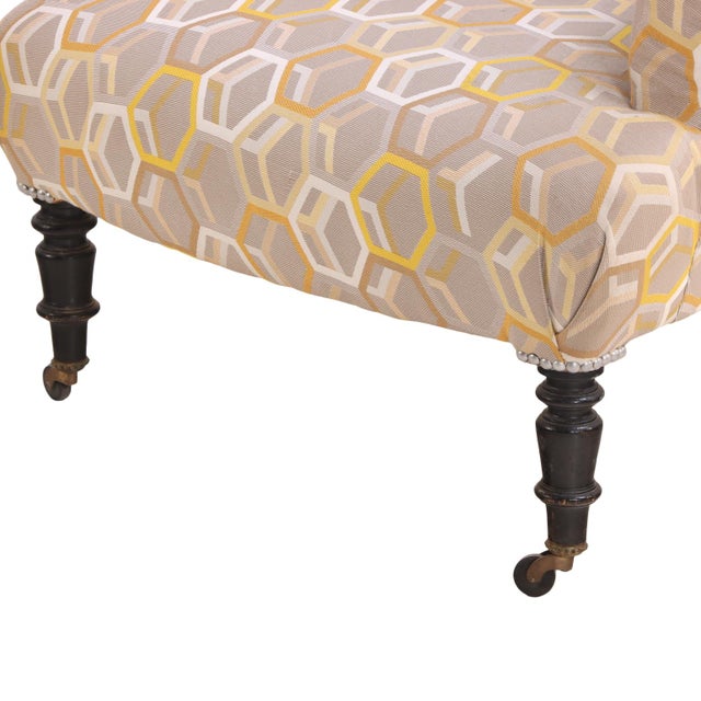 French Napoleon III Library Chair, C. 1860 For Sale - Image 3 of 5