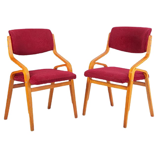 Set of Side Chairs by Ludvik Volak, 1970s For Sale