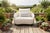 Serene Outdoor Arm Chair – Cream Bouclé All-Weather Lounge Seating For Sale - Image 4 of 5