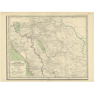 Antique Map of Padang and Sumatra and Indonesia, 1900 For Sale