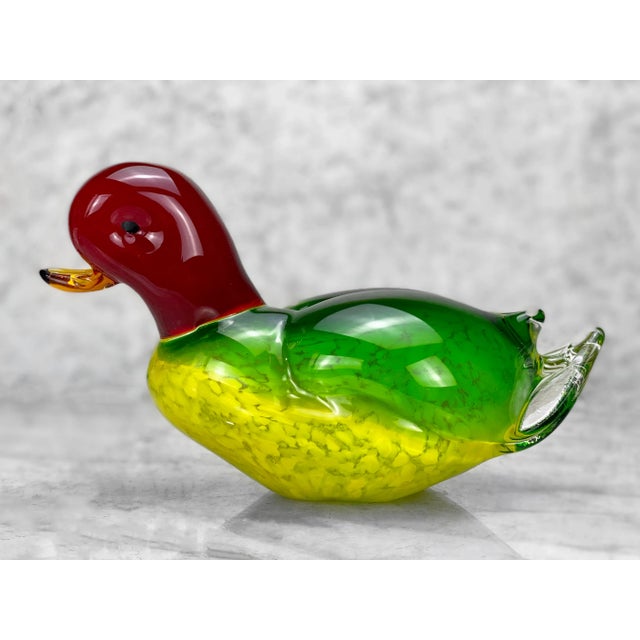 A Murano Art Glass Duck Sculpture Paperweight, Italy, c.1970. This Murano Duck Sculpture would look exceptional while...