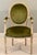 Set of Four Baker Louis XVI Painted Salon Chairs in Scalamandré Upcountry Velvet For Sale - Image 9 of 12