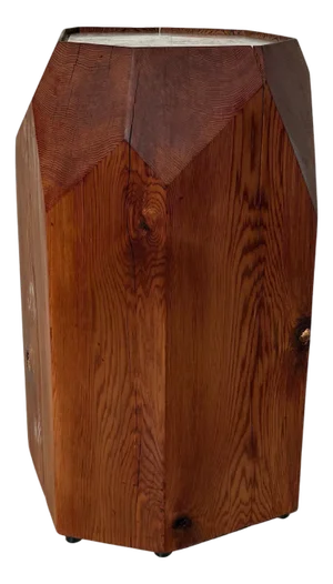 Studio Made Douglas Fir Sculptural Pedestal