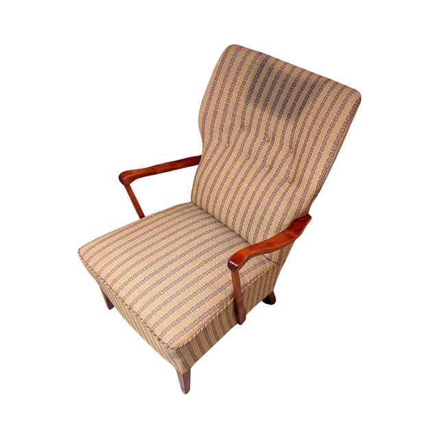 Wood 1940s Swedish Firma Vilomöbler Lounge Chair For Sale - Image 7 of 9