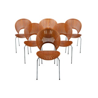 Teak Trinidad Dining Chairs by Nanna Ditzel for Fredericia, 1990s, Set of 6 For Sale