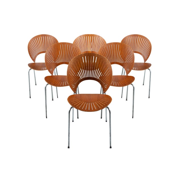 Teak Trinidad Dining Chairs by Nanna Ditzel for Fredericia, 1990s, Set of 6 For Sale