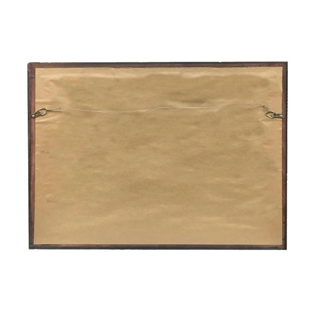 American River Scene Landscape Contemporary Reproduction Print on Canvas After Asher Durand, Framed 23.5 X 33.5 For Sale - Image 3 of 4