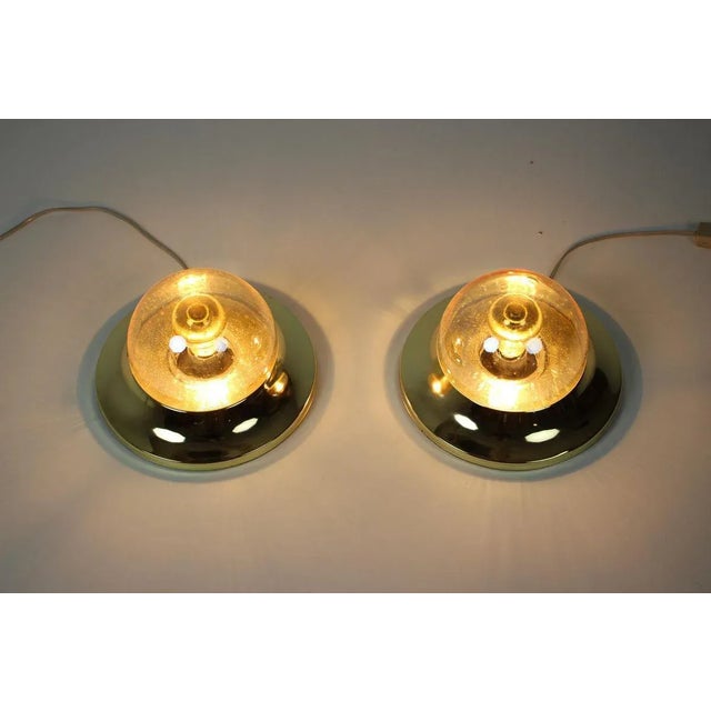 - Made in Austria - made of brass, glass - re-polished - fully functional - good, original condition. Up to 250V...