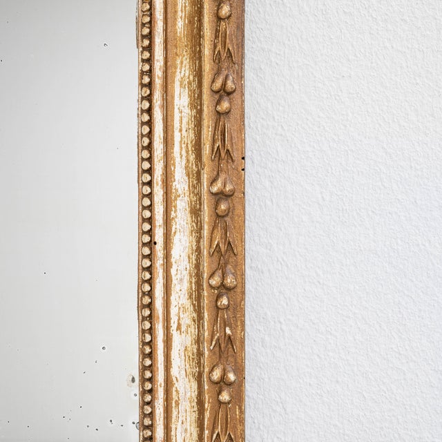 1900s French Wooden Mirror With Carved Figures For Sale - Image 12 of 18