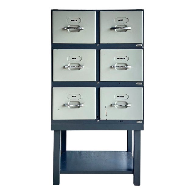 Vintage Archive Cabinet with Drawers from Strafor, 1960s For Sale