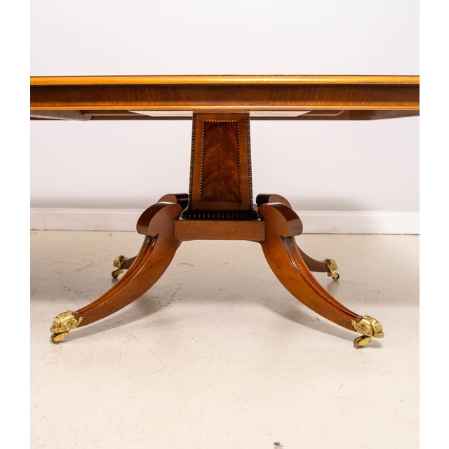 English Adams Paint Decorated Border Dining Room Table For Sale - Image 4 of 18