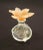 Daum France Pate de Verre Crystal Perfume Bottle Flacon Amaryllis Clear crystal bottle with satin finished stopper in the...