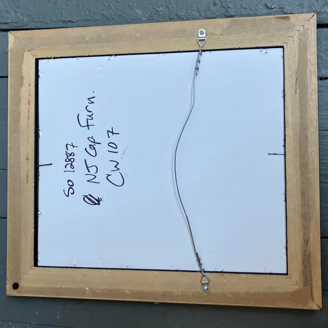 Contemporary Original Wayne Cunningham Abstract Painting/Drawing Framed For Sale - Image 4 of 4