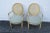 1960s French Shabby Chic Painted Caned Back Side Chairs- a Pair For Sale - Image 10 of 13