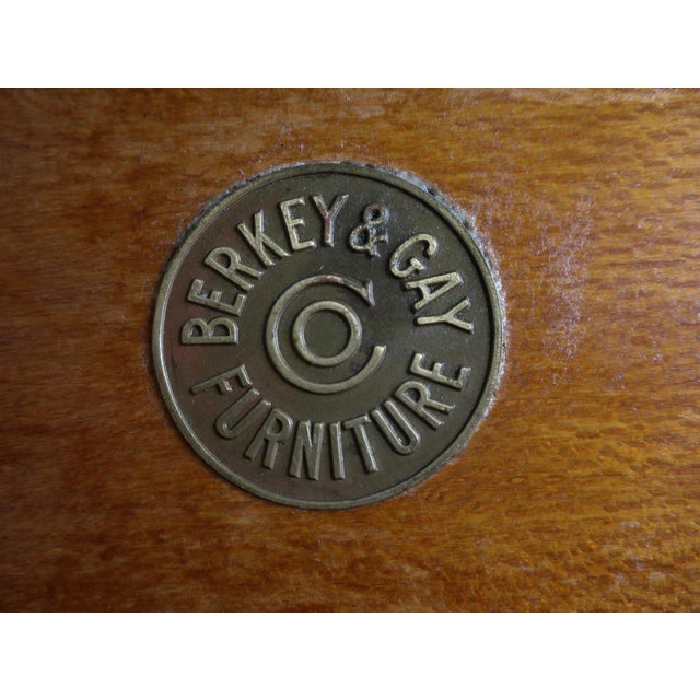 1920's Berkey and Gay Walnut Highboy For Sale - Image 9 of 9