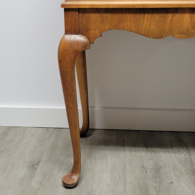 Hekman Walnut Burl & Oak Silverware Flatware Chest With Side Slides For Sale - Image 10 of 14