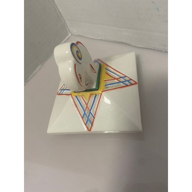 Early 20th Century Art Deco Sculpture Porcelain Jewelry Box German For Sale In Cleveland - Image 6 of 12