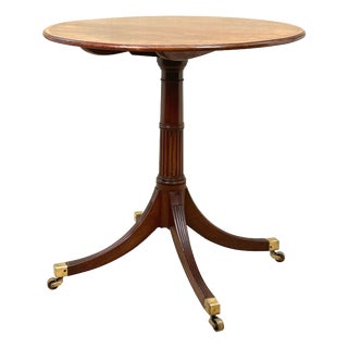 18th Century George III Mahogany Circular Lamp Table, 1790 For Sale