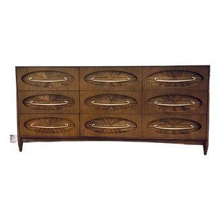 Revelation Modern Art Deco Style Tiger Eye Door Chest For Sale