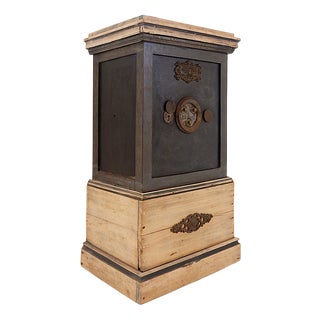 Vintage Safe in Brass and Steel, 1970s For Sale