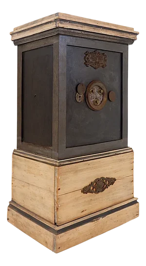 Vintage Safe in Brass and Steel, 1970s