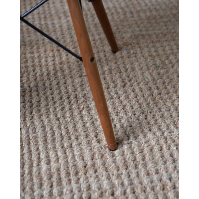 Eames Black Plastic Moulded Contemporary Dining Chairs - Set of 4 For Sale - Image 10 of 11