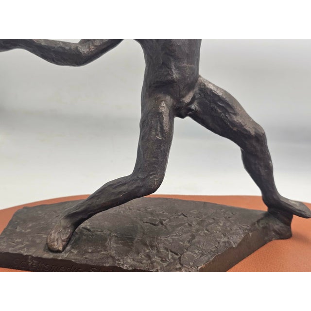 Bronze Figure of Athlete by Gustav Janson, 1960s For Sale - Image 6 of 11