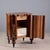 Art Deco Walnut Bedside Table, Italy, 20th Century For Sale - Image 5 of 12