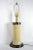 Metal 1980s Glass Table Lamp | Ivory Glass Double Light For Sale - Image 7 of 12