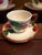 Mid-Century Modern 1950s Franciscan Apple Tea Cup & Saucer Set England Backstamp Hand Painted - Set of 4 For Sale - Image 3 of 8