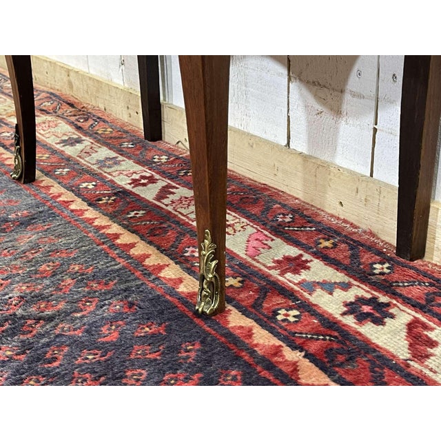 Wood Louis XV Commode in Oak with Marble Top For Sale - Image 7 of 17