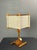Mid-Century Modern Scandinavian Pine Table Lamp with Square Fabric Shade, 1970s For Sale - Image 13 of 15