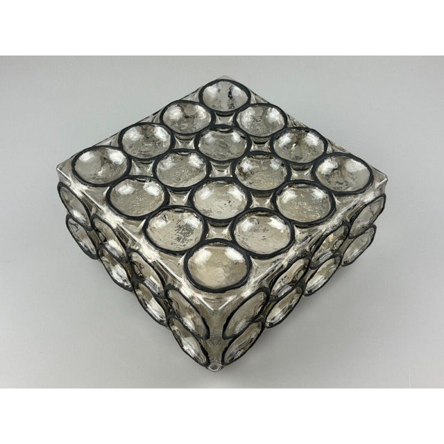 Ceiling Lamp in Glass & Metal from Glashütte Limburg, 1970s For Sale - Image 12 of 18