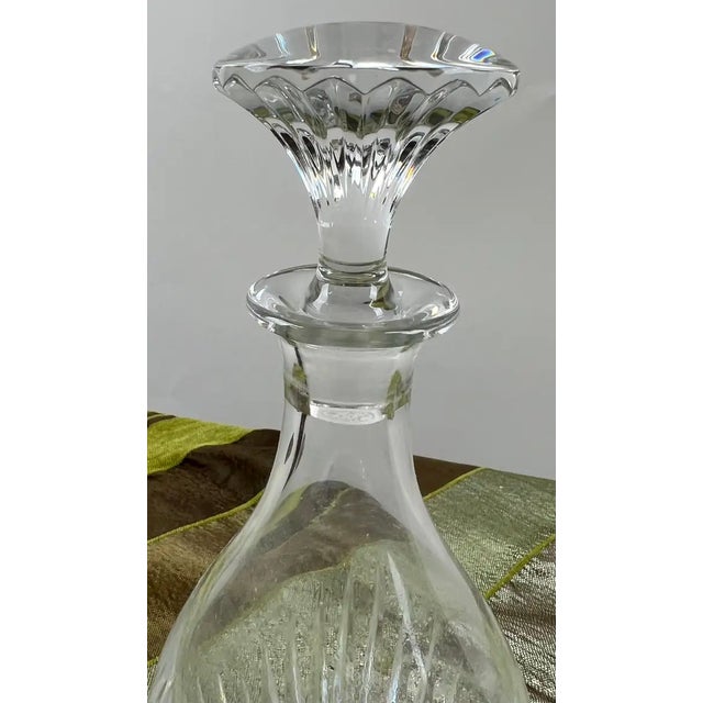 Neoclassical Rare Baccarat Crystal France Massena Liquor & Whiskey Decanter With Stopper For Sale - Image 3 of 10
