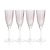 Pescara White Dot Champagne Flutes - Purple, Set of 4 For Sale - Image 4 of 4