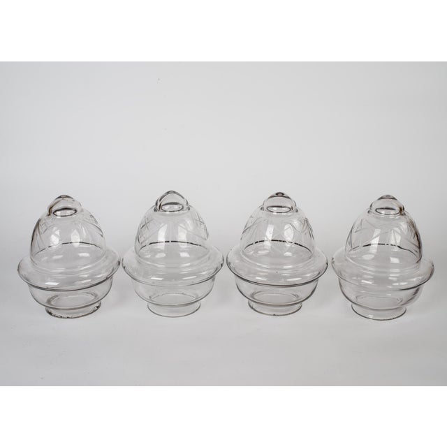 1950s Spanish Empire Cast Brass Dragon Sconces With Cut-Glass Acorn Shades - Set of 4 For Sale - Image 11 of 12