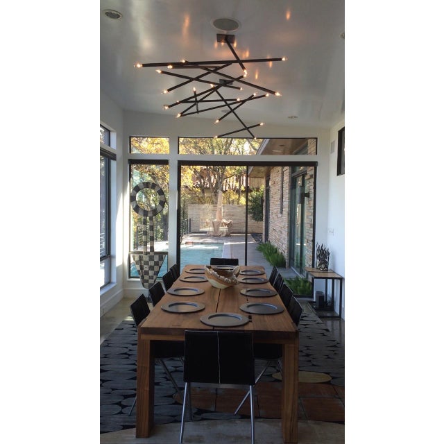 Wood Artitalia Leonardo Walnut Dining Table Live Edge For Sale - Image 7 of 7