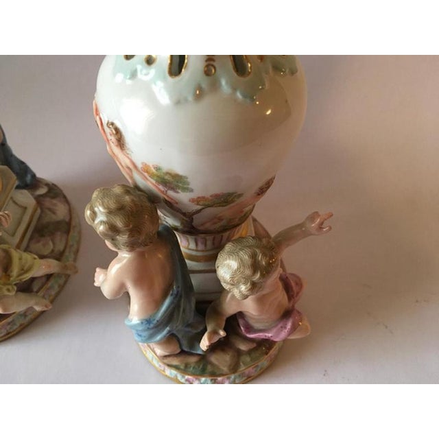 Porcelain Vases from Meissen, Europe, 1850s, Set of 2 For Sale - Image 13 of 18