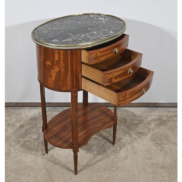 Small Louis XVI Mahogany Drum Table For Sale - Image 17 of 18