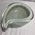 White Heavy Vintage C. 1950s Alfredo Barbini Bullicante Sommerso Cased White Glass With Gold Flecks Vide-Poche For Sale - Image 8 of 11