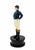 American Equestrian Blue Standing Jockey Bottle Opener Barware For Sale - Image 3 of 11