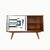 Two-Door Sideboard with Op Art Motif, Poland, 1963 For Sale - Image 3 of 10