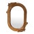 Rattan Palm Tree Mirror by Vivai Del Sud. Italy, 1970s For Sale