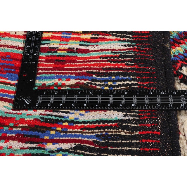 Textile Vintage Azilal Boucherouite Moroccan Rug, 06'00 X 08'11 For Sale - Image 7 of 10