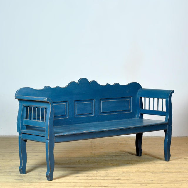 Antique Pine Bench, 1900s For Sale - Image 11 of 11