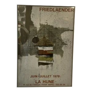 1978 Friedlaender Art Show Exhibition Poster, La Hune